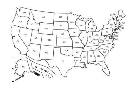 Us Map Outline Png Blank Map Of Us High Quality And Canada Geography