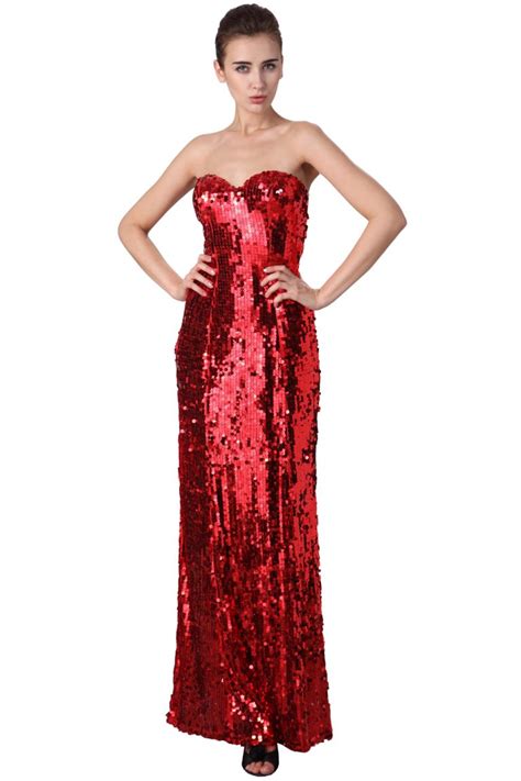 Red Sequin Dress Picture Collection Dressedupgirl Com