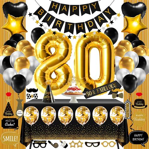 50 Fabulous 80th Birthday Decorations For Woman To Celebrate In Style