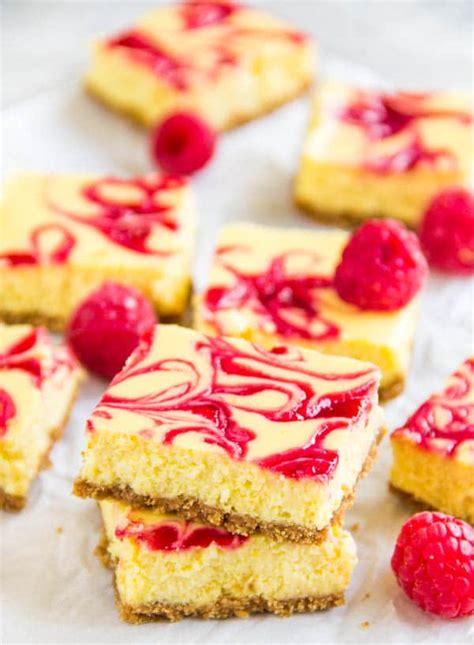 Discover my recipe and enjoy the special taste of fruity berries. Lemon Raspberry Cheesecake Bars ~Sweet & Savory