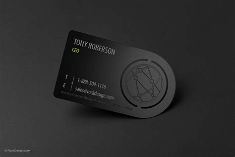 Metal business cards make sure you will be remembered. Black Metal Business Cards