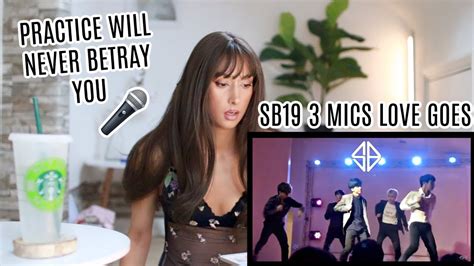 Sb19 Love Goes 3 Mics 5 Members Reaction Youtube