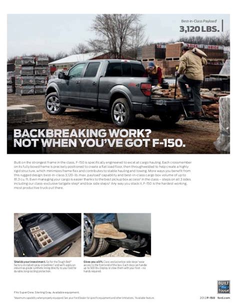2012 Ford F 150 Brochure Mason City Ford Waverly Ford And Clear