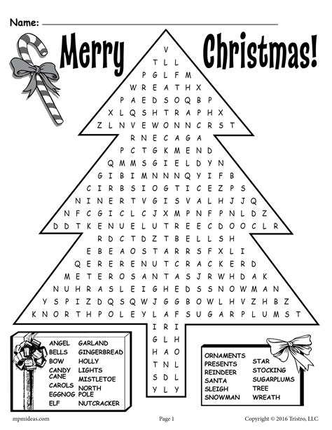 Printable Christmas Word Search In 2022 Christmas Word Search