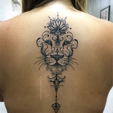 Thanks girl, i love working on this! Tattoo uploaded by Claire | By #cabeloooo #lion #lotus # ...