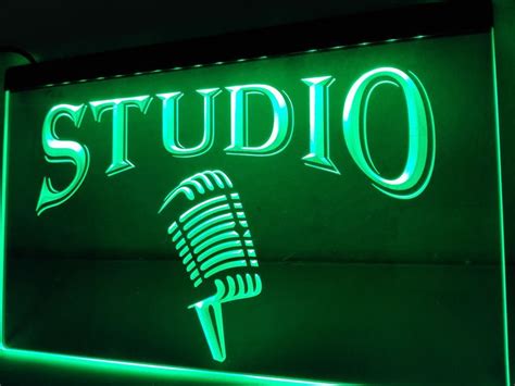 Studio Recording Light Light Signs Cave