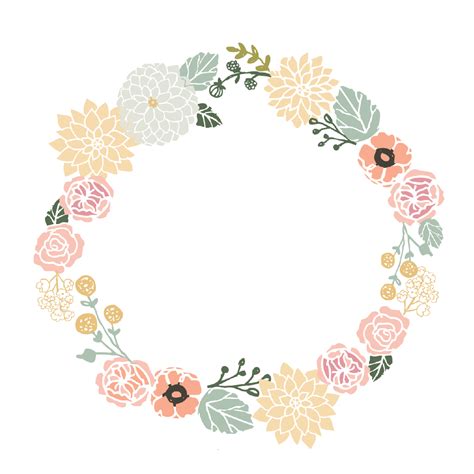 Circle Flower Wreath Clipart 20 Free Cliparts Download Images On