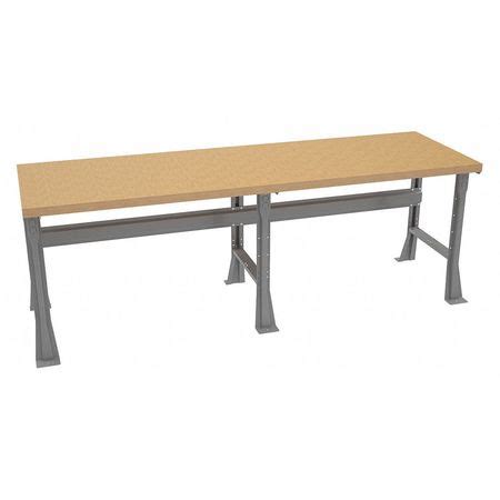 Tennsco Work Bench With Butcher Block Top And Flared Legs Butcher