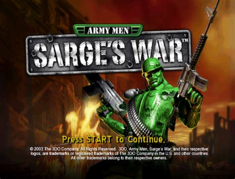 Army Men Sarges War Gamecube Walkthroughs And Guides