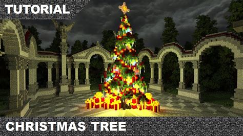 Minecraft Christmas Tree Tutorial And Download Youtube