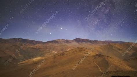 Atacama Desert Night Sky Timelapse Stock Video Clip K0056776