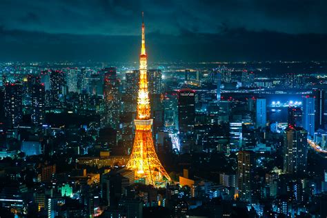 Tokyo Tower Shining At Night Offbeat Japan