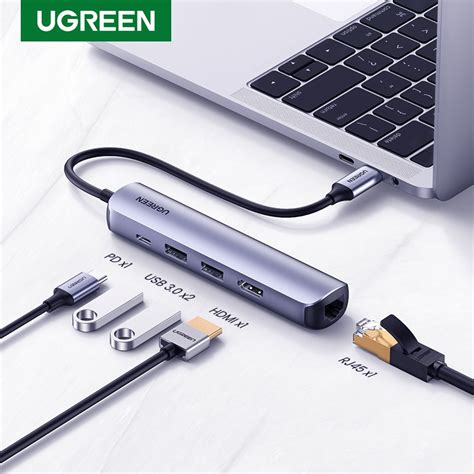 Ugreen 10919 Usb C Hub 5 In 1 With 4k Hdmi Pd And Ethernet Usb C