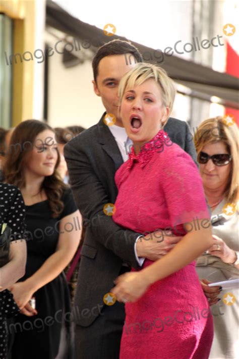 Photos And Pictures Jim Parsons Kaley Cuoco At The Kaley Cuoco Star On The Hollywood Walk Of