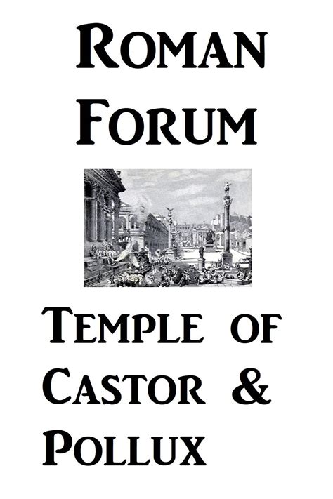 Gemini Gemini Castor And Pollux Roman Forum