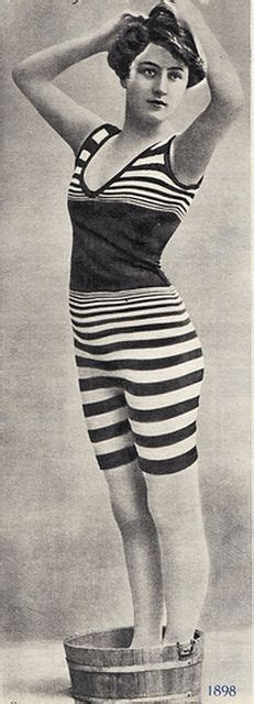 Vintage Photograph Edwardian Fashion Bikini Modells Bathing Suits
