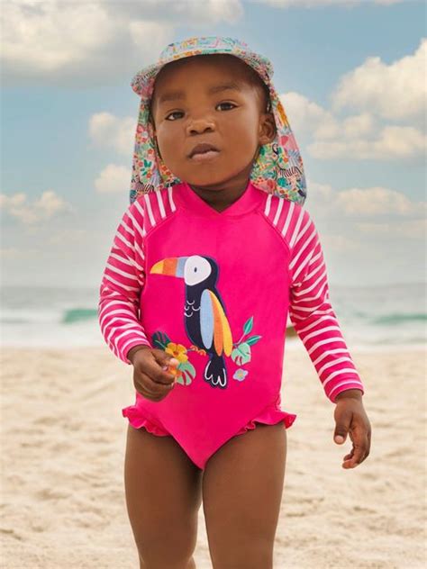 Buy JoJo Maman Bébé Girls Toucan Long Sleeved Swimsuit from the JoJo