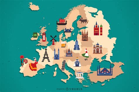 Premium Vector Europe Map Infographic In Flat Design Images