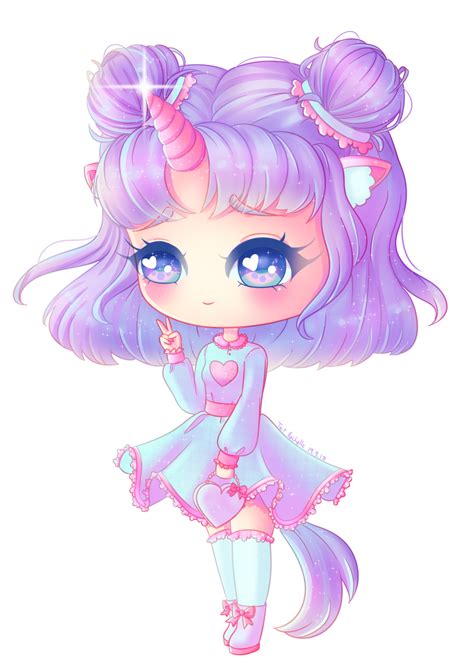 Get Cute Kawaii Girl Chibi Drawings Unicorn Cute Kawaii Girl Chibi