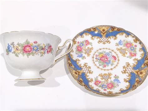 Sheraton By Shelley Tea Cup And Saucer English Bone China Cups