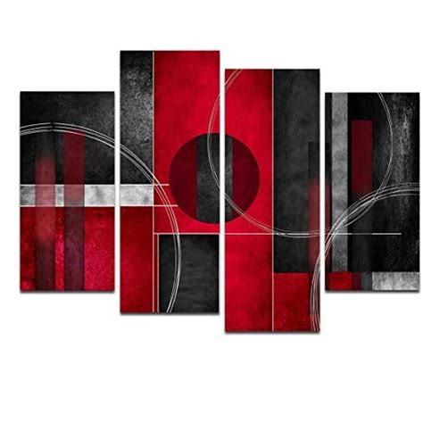 Large Dark Red And Black Wall Art Amazon Com Red Wooden Wall Decor