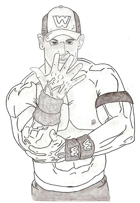Wwe John Cena Coloring Pages