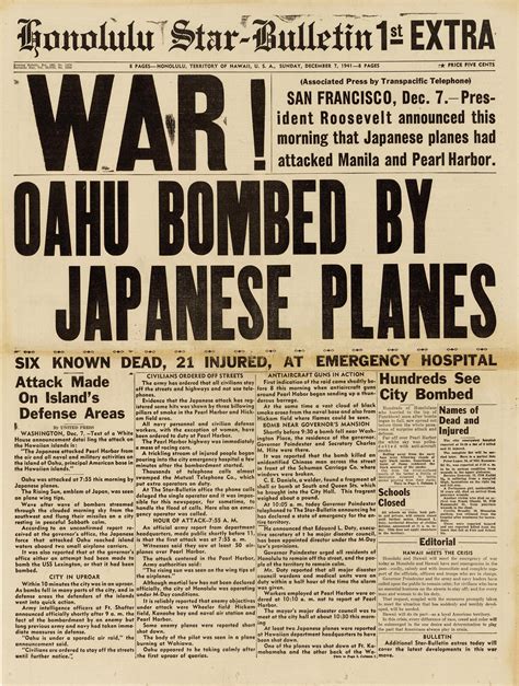 War Newspaper Article