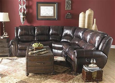 Leather sectional sofa with 3 power recliners, power headrests, and usb power outlet, created for macy's closeout. Haverty's Prestige Recliner sectional | House decorating ...