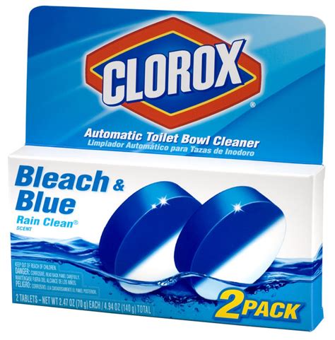 Clorox Bleach And Blue Automatic Toilet Bowl Cleaner Rain Clean Scent 2