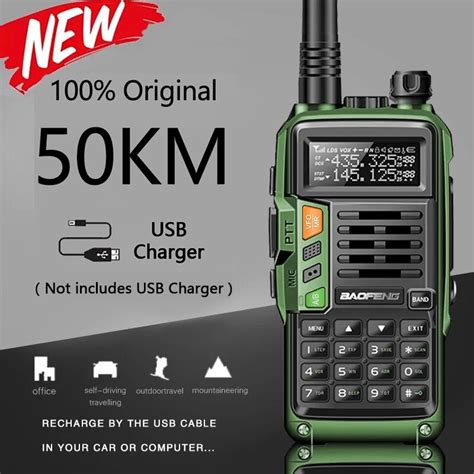 new tri band baofeng uv 5r pro walkie talkie 8w powerful two way radio 200 260mhz hf fm