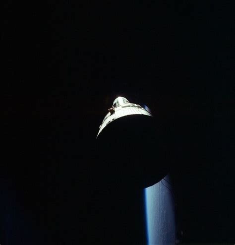 The Gemini 7 Spacecraft As Seen From The Gemini 6 Spacecraft During