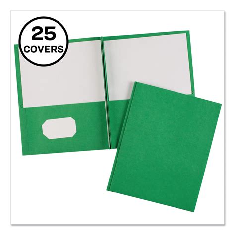 Avery Two Pocket Folder With Prong Fasteners 50 Sheet Capacity Green