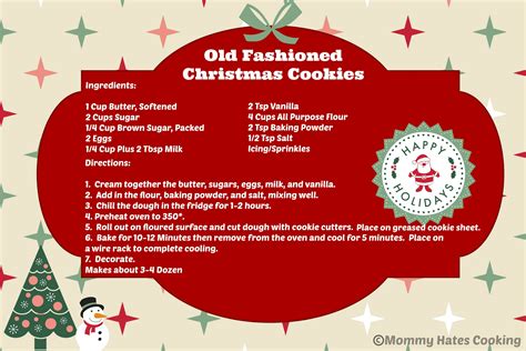 Holiday Treats Old Fashioned Christmas Cookies And Free