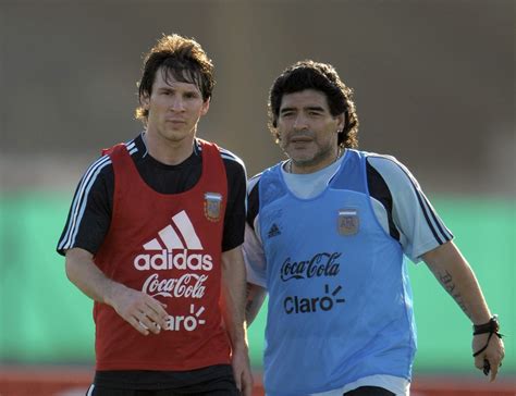 Video Footage Of Messi And Maradona Passing To Each Other Emerges