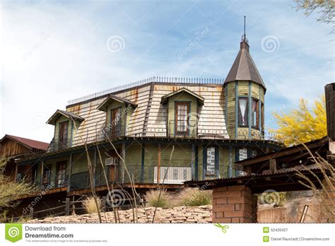 Old Wild West Arizona Town Home Stock Image Image Of