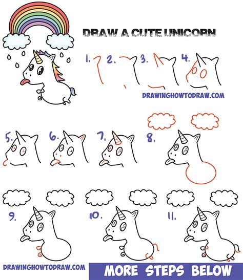 Https://tommynaija.com/draw/easy How To Draw A Unicorn Step By Step