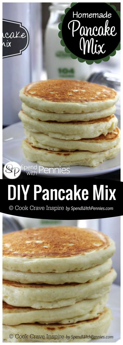 Classic bisquick pancake ingredients · ▢ 2 cups bisquick® mix · ▢ 1 cup milk · ▢ 2 large eggs . DIY Pancake Mix Recipe - Spend With Pennies | Homemade ...