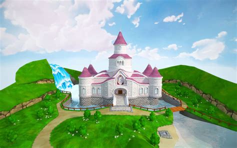This video shows you the final scene after visiting peach in every. princess peaches castle model - Google Search | Buildings ...