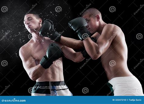 Two Man Boxing Stock Photo Image Of Rough Boxing Unrecognizable