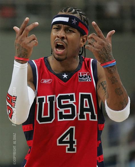 Allen Iverson Pictures Allen Iverson Team Usa Basketball Basketball