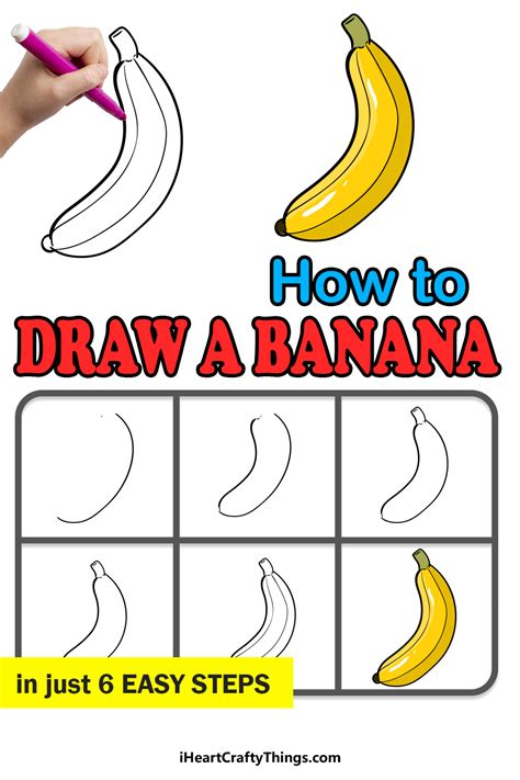 Banana Drawing How To Draw A Banana Step By Step