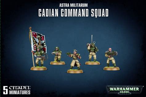 Citadel Astra Militarum Cadian Heavy Weapon Squad Warhammer 40000