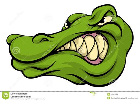 Alligator Or Crocodile Mascot Stock Vector Image 44907734