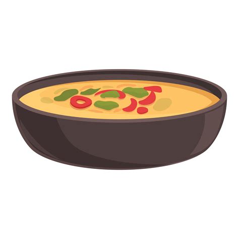 Vegetable Soup Icon Cartoon Vector Dish Food 14351432 Vector Art At Vecteezy