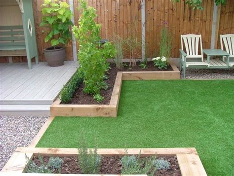If you're really into garden ideas with no grass, then artificial lawn / turf is what you're seeking. artificial grass and decking in concrete courtyard ...