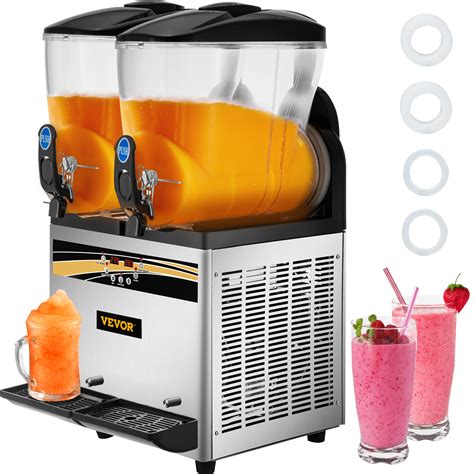 Vevor Commercial Slush Machine Margarita Slush Maker 2x15l Frozen Drin