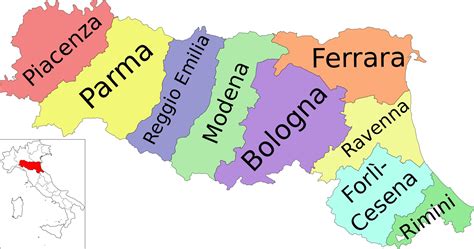 Provinces In Emilia Romagna