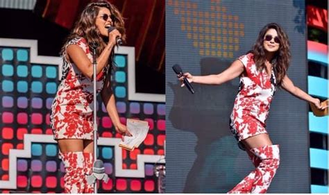 Priyanka Chopras Sexy Floral Outfit At The Global Citizen Festival Left Us Awestruck