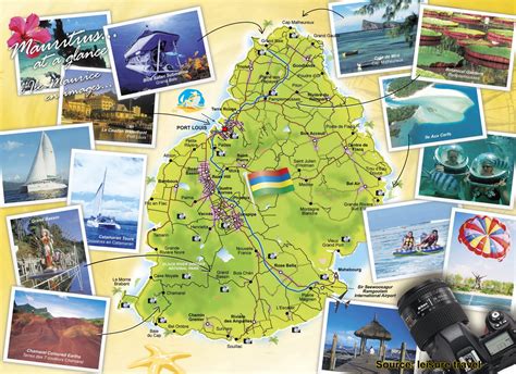Map Of Mauritius Holiday Attractions Mauritius Attractions