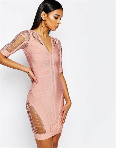 WOW Couture Bandage Bodycon Dress With Ladder Detail At Asos Com